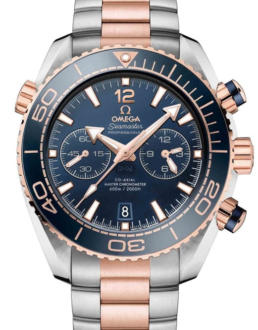 Omega Seamaster Planet Ocean 600M 45.5mm Niebieski Złoto/Stal