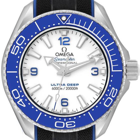 Omega Seamaster Planet Ocean 6000M Biały Stal