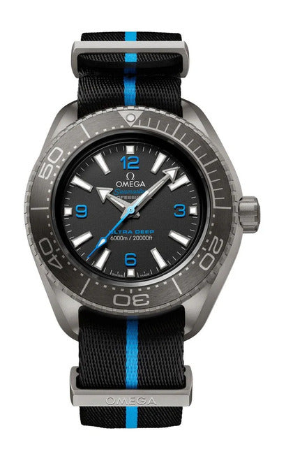 Omega Seamaster Planet Ocean 6000M Czarny Tytan
