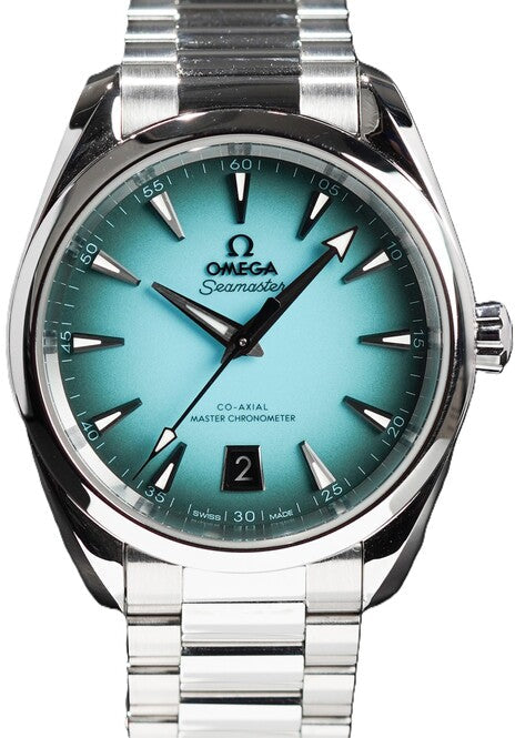 Omega Seamaster Aqua Terra Turkusowy 38 mm Stal