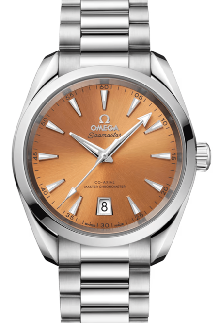 Omega Seamaster Aqua Terra Pomaranczowy 41 mm Stal