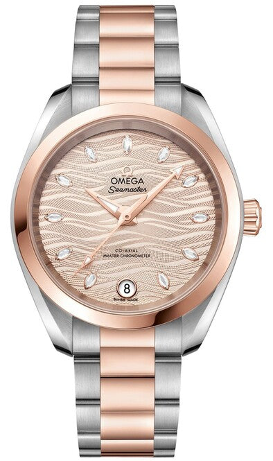 Omega Seamaster Aqua Terra 150M 34mm Złoty Stal‑Sedna złoto