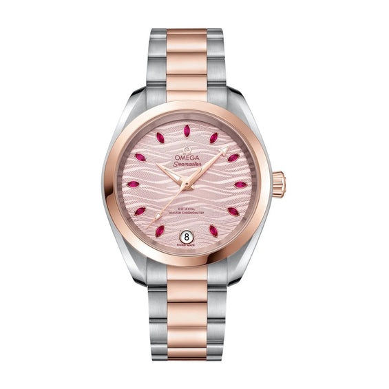 Omega Seamaster Aqua Terra 150M 34mm Różowy Stal‑Sedna złoto