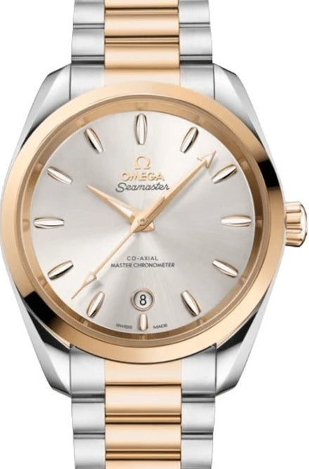 Omega Seamaster Aqua Terra Srebrny 38 mm Zloto/Stal