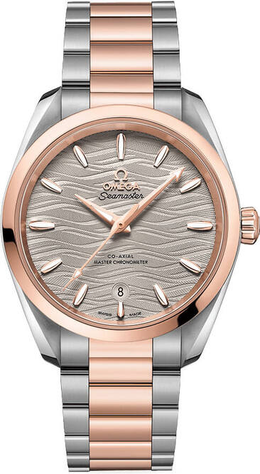 Omega Seamaster Aqua Terra 150M 38mm Szary Stal‑Sedna złoto