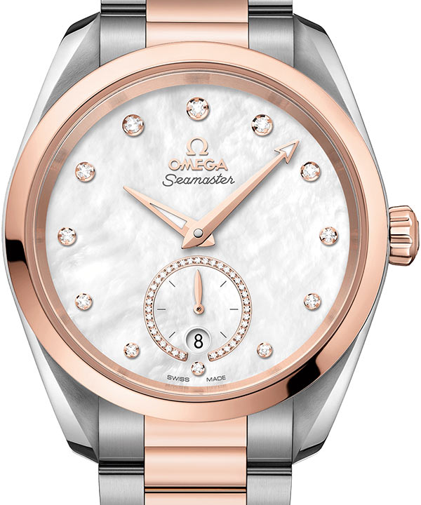 Omega Seamaster Aqua Terra 150M 38mm Biały Stal‑Sedna złoto