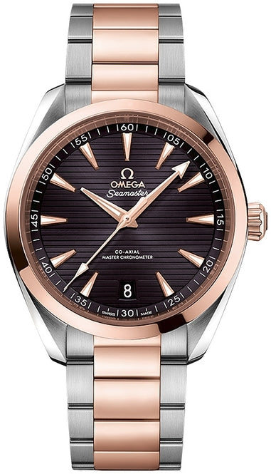 Omega Seamaster Aqua Terra 150M 41mm Brązowy Stal‑Sedna złoto