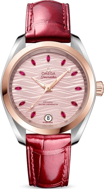 Omega Seamaster Aqua Terra 150M 34mm Różowy Stal‑Sedna złoto