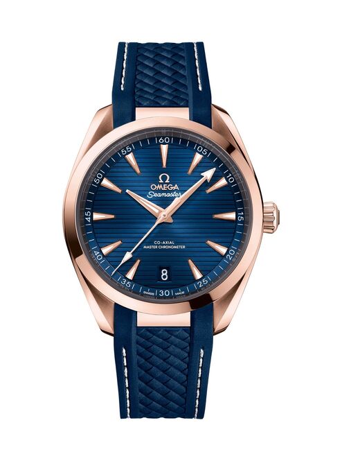Omega Seamaster Aqua Terra 150M 41mm Niebieski Sedna złoto