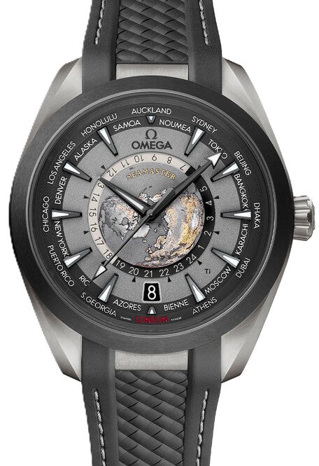 Omega Seamaster Aqua Terra Worldtimer Szary 43 mm Tytan