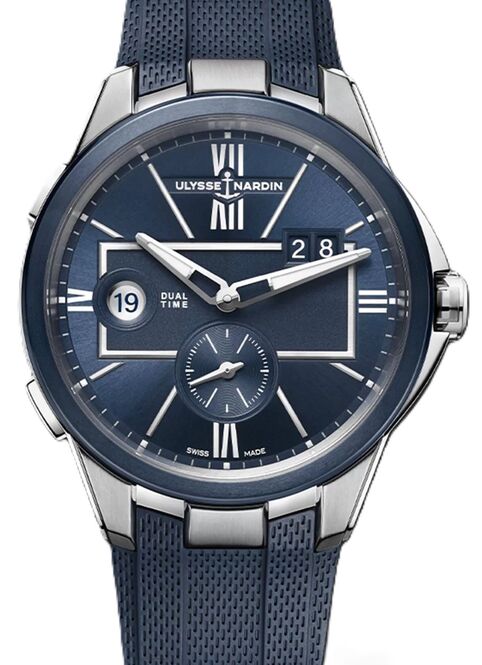 Ulysse Nardin Blast Dual Time Niebieski 42 mm Stal