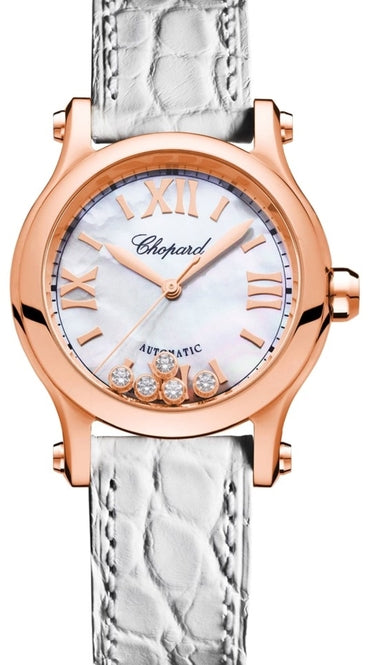 Chopard Happy Sport Mother of Pearl 30mm Rose Gold 