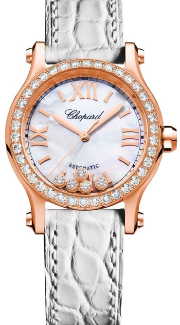 Chopard Happy Sport Mother of Pearl 30mm Rose Gold 