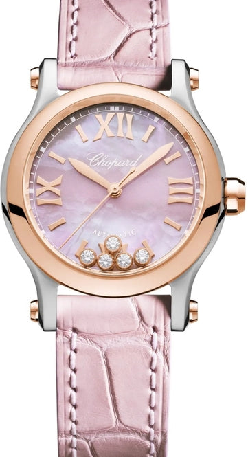 Chopard Happy Sport Pink 30mm Gold/Steel 