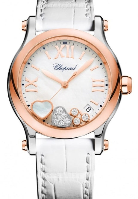 Chopard Happy SportHearts Mother of Pearl 36mm Gold/Steel 