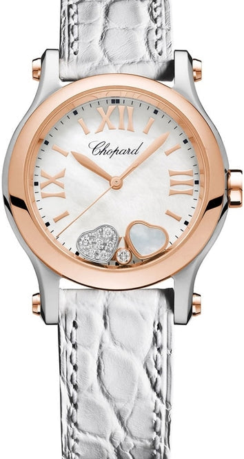 Chopard Happy Sport Hearts Mother of Pearl 30mm Gold/Steel 