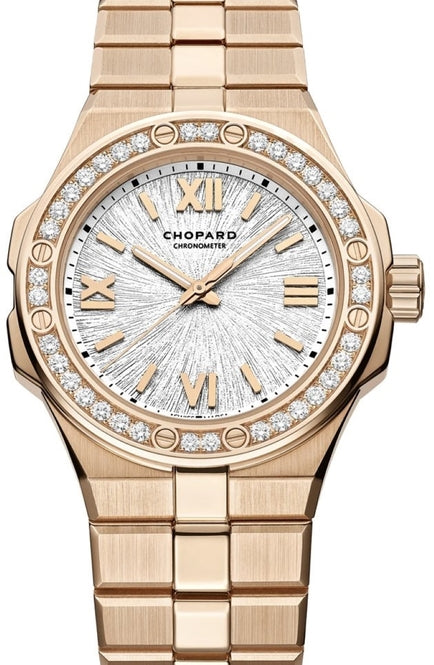 Chopard Alpine Eagle Silver 33mm Rose Gold 