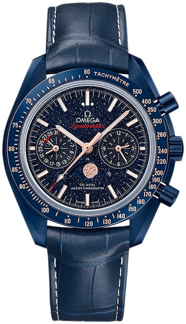 Omega Speedmaster Moonphase 44.25mm Niebieski Ceramika