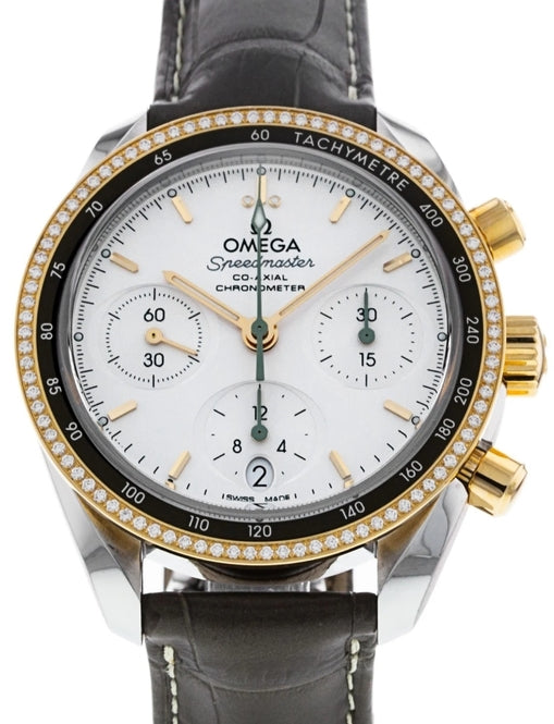Omega Speedmaster 38 Co-Axial 38mm Srebrny Złoto/Stal