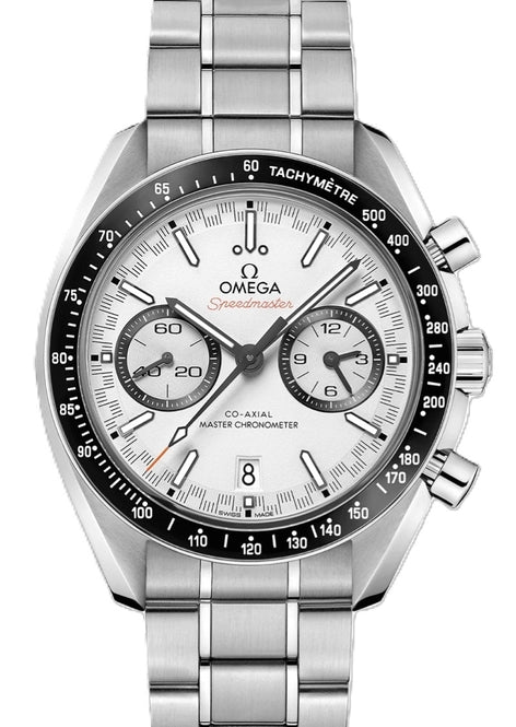 Omega Speedmaster Racing Co-Axial 44.25mm Biały Stal