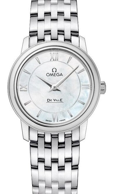 Omega De Ville Prestige Masa perlowa 27.4 mm Stal