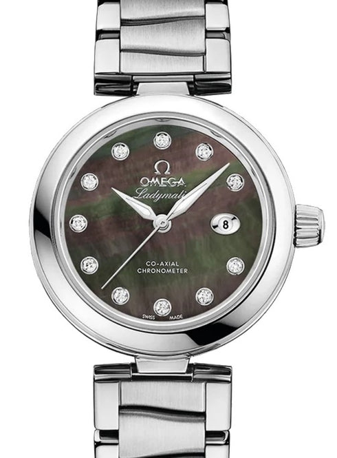 Omega De Ville Ladymatic Co-Axial 34mm Masa perłowa Stal