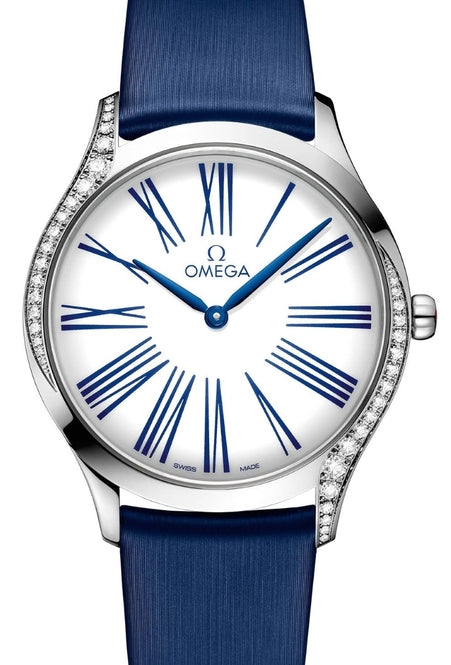 Omega De Ville Tresor Quartz 36mm Biały Stal