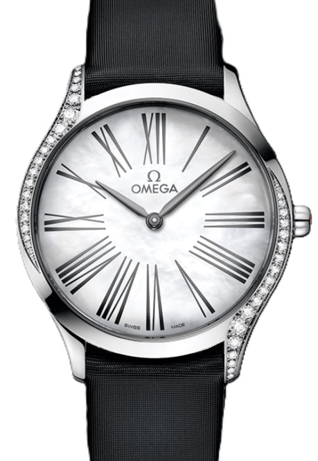Omega De Ville Tresor Quartz 36mm Masa perłowa Stal