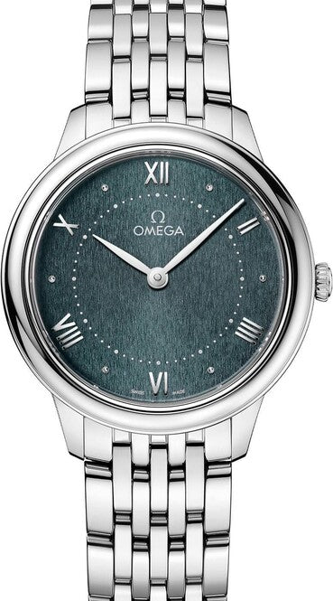 Omega De Ville Prestige Zielony 30 mm Stal