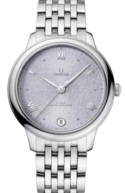 Omega De Ville Prestige Niebieski 34 mm Stal