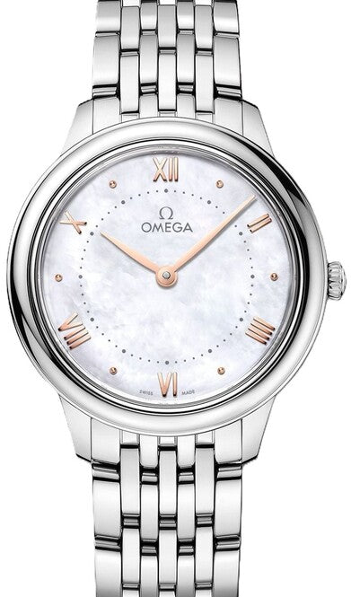 Omega De Ville Prestige Masa perlowa 34 mm Stal