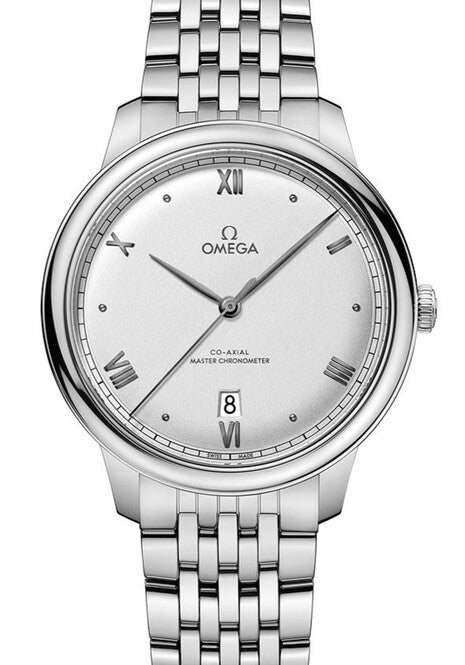 Omega De Ville Prestige Srebrny 40 mm Stal