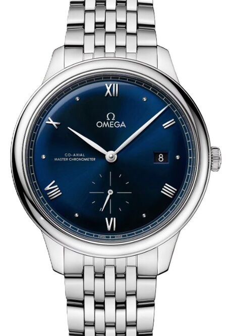 Omega De Ville Prestige Niebieski 41 mm Stal