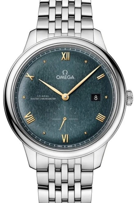 Omega De Ville Co-Axial Zielony 41 mm Stal