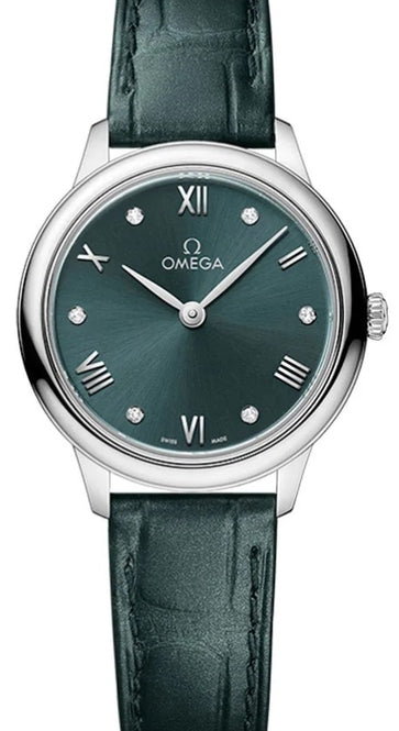 Omega De Ville Prestige Zielony 27.5 mm Stal
