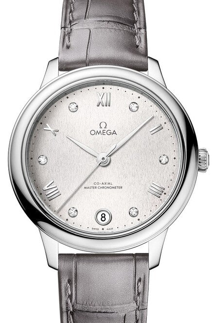 Omega De Ville Prestige Srebrny 34 mm Stal