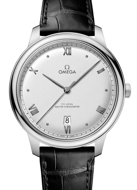 Omega De Ville Prestige Srebrny 40 mm Stal