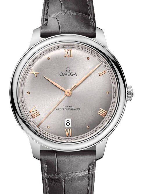 Omega De Ville Prestige Szary 40 mm Stal