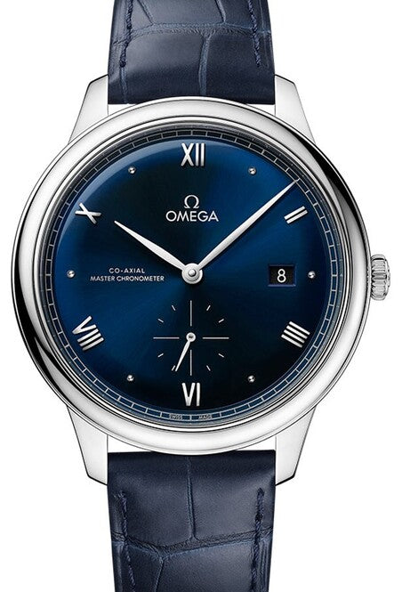 Omega De Ville Prestige Niebieski 41 mm Stal