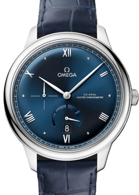 Omega De Ville Prestige Niebieski 41 mm Stal
