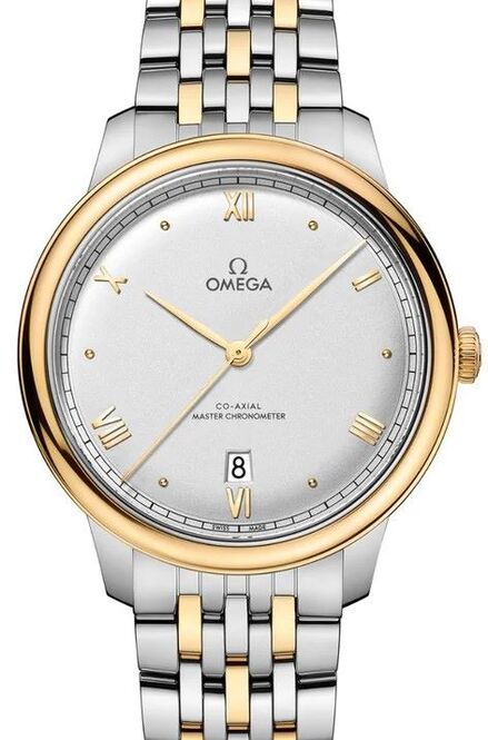 Omega De Ville Prestige Srebrny 40 mm Zloto/Stal