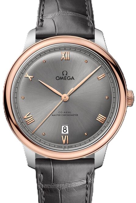 Omega De Ville Prestige Szary 40 mm Zloto/Stal
