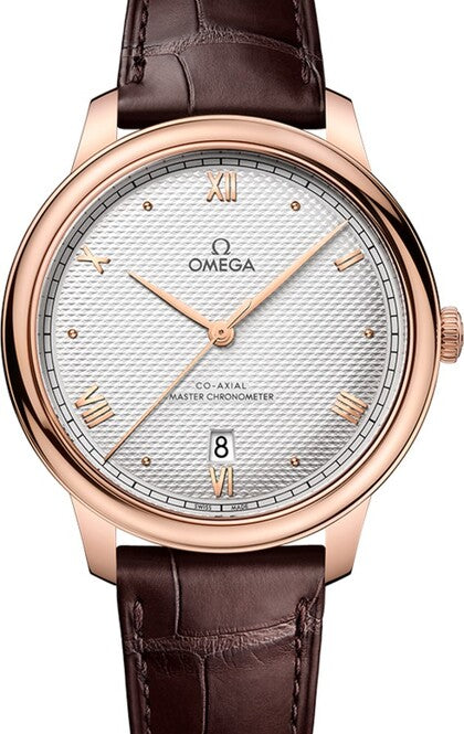 Omega De Ville Prestige Srebrny 40 mm Zloto rozowe