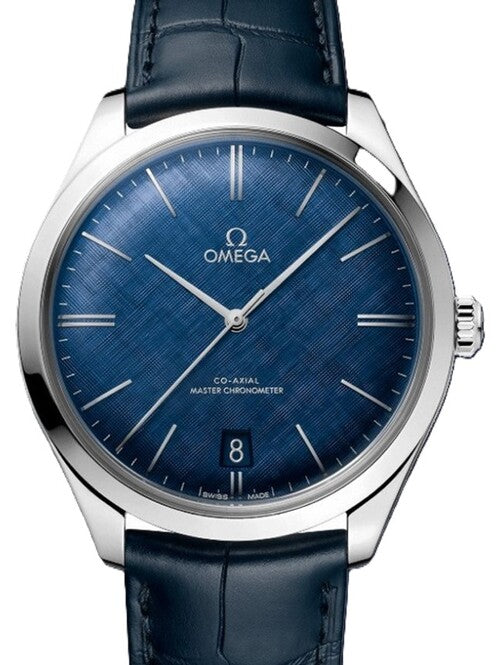 Omega De Ville Trésor Niebieski 40 mm Stal