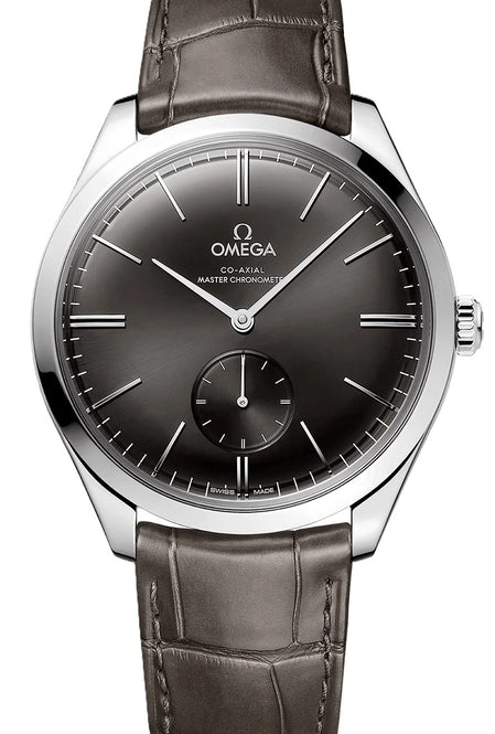Omega De Ville Trésor Szary 40 mm Stal