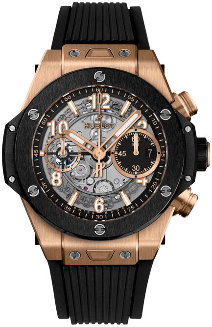 Hublot Big Bang Unico Szkieletowany 42 mm Złoto różowe