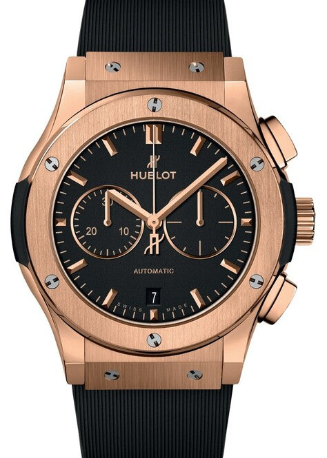 Hublot Classic Fusion Chronograph Czarny 42 mm Złoto różowe