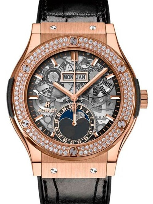 Hublot Classic Fusion Szkieletowany 42mm Złoto różowe