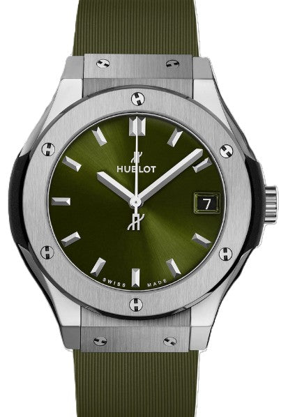 Hublot Classic Fusion Quartz Green 33mm Titanium 