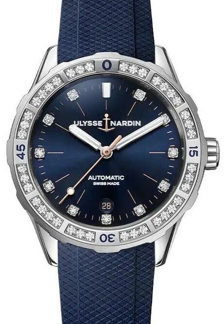Ulysse Nardin Diver Niebieski 39 mm Stal